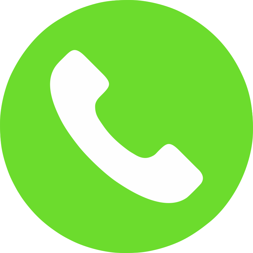 Logo telefono verde y blanco