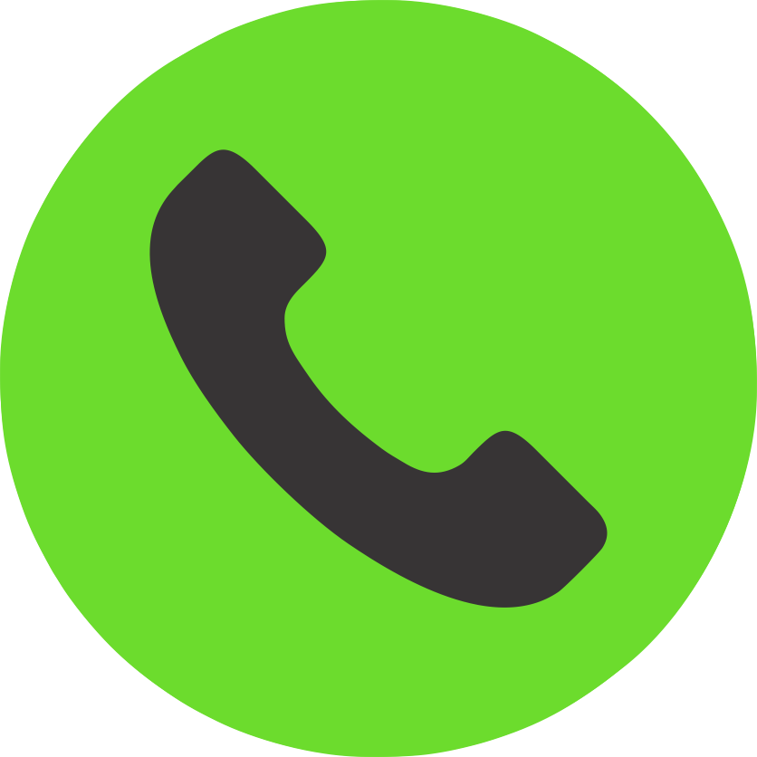 Logo telefono verde y gris